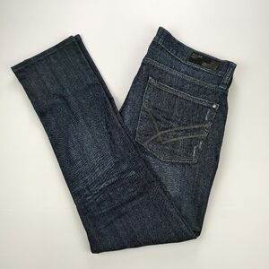 William Rast Men’s Slim Fit Jeans W34 Dark Wash Stretch Casual Altered Hem